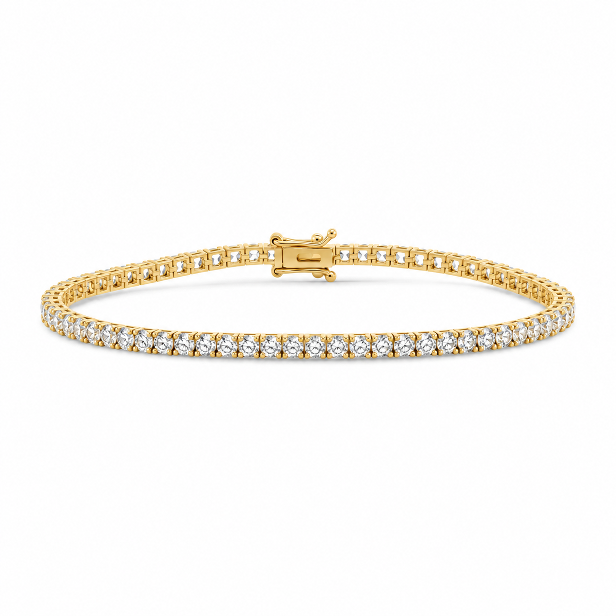 Classic Lab Diamond Tennis Bracelet – Yellow Gold