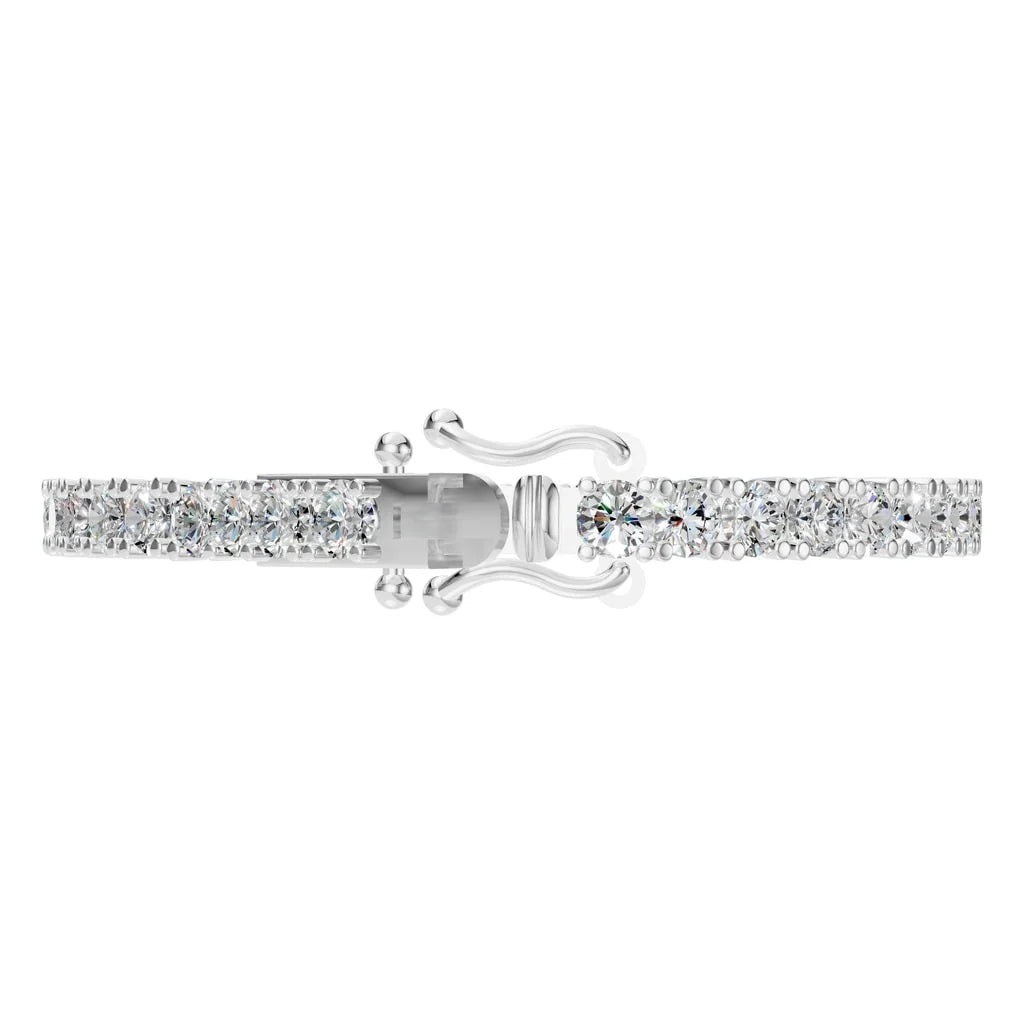 Round Lab Diamond Tennis Bracelet – ca. 10 ct | Weißgold