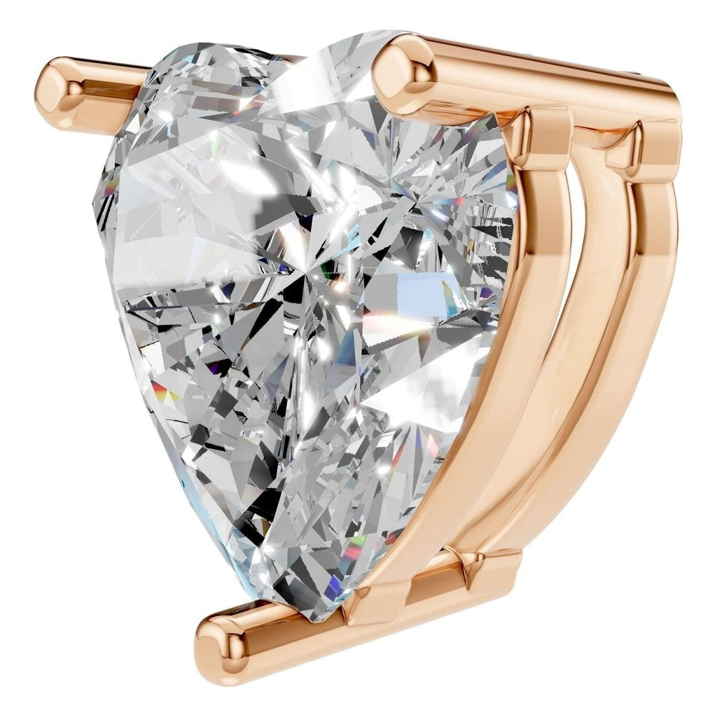 THE ZIOR PE-1669 Heart Solitaire – Roségold mit Diamantbesatz