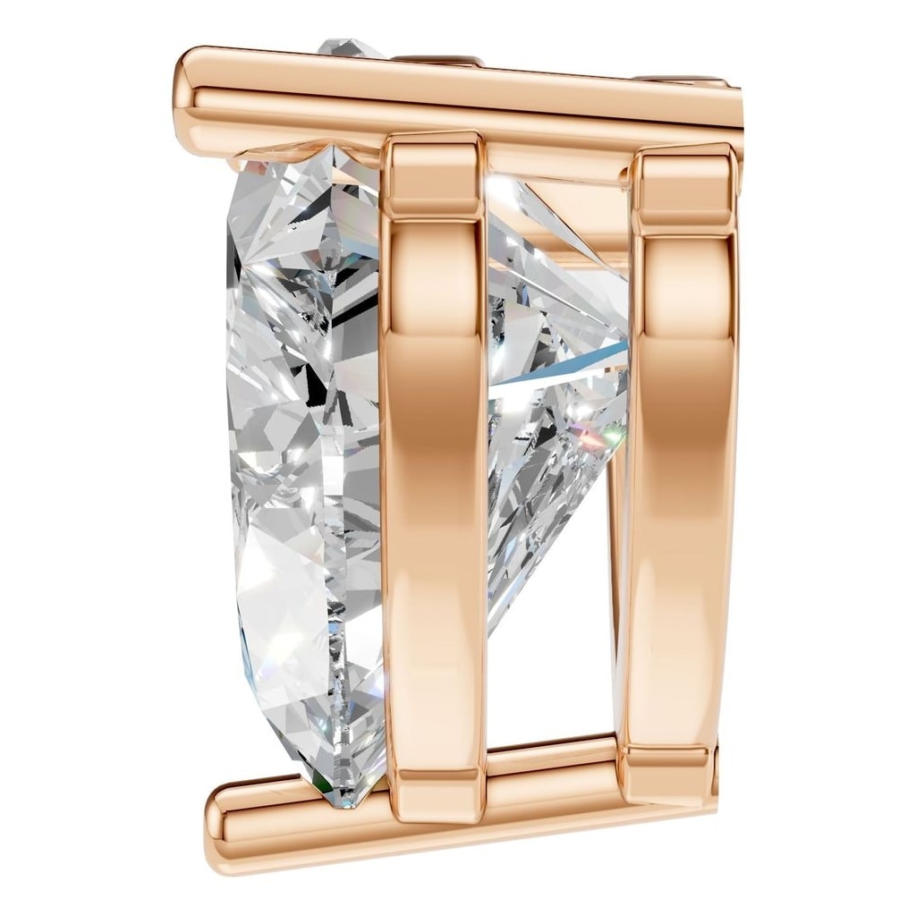 THE ZIOR PE-1669 Heart Solitaire – Roségold mit Diamantbesatz