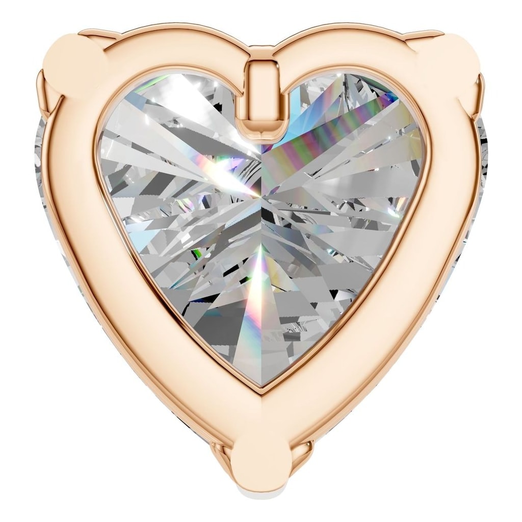 THE ZIOR PE-1669 Heart Solitaire – Roségold mit Diamantbesatz