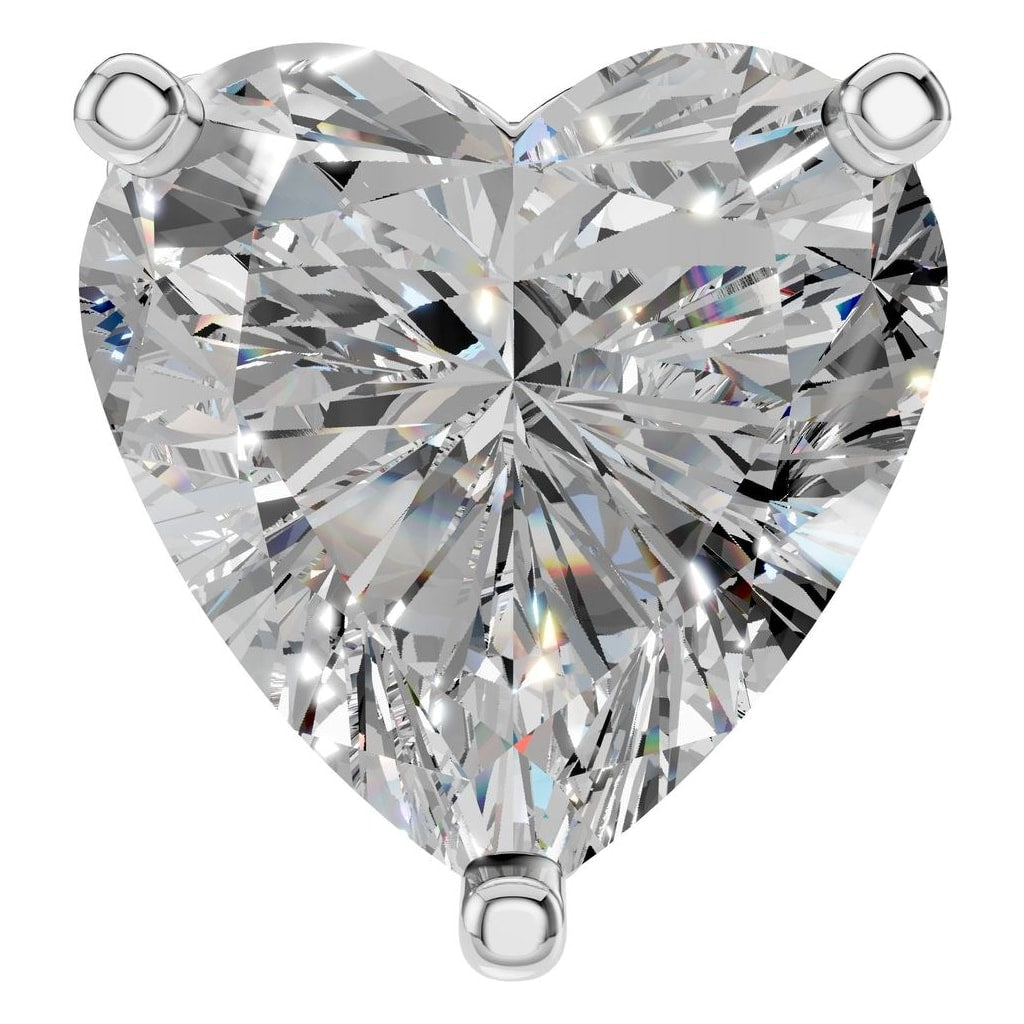 THE ZIOR PE-1669 Heart Solitaire – Weißgold mit Diamantbesatz