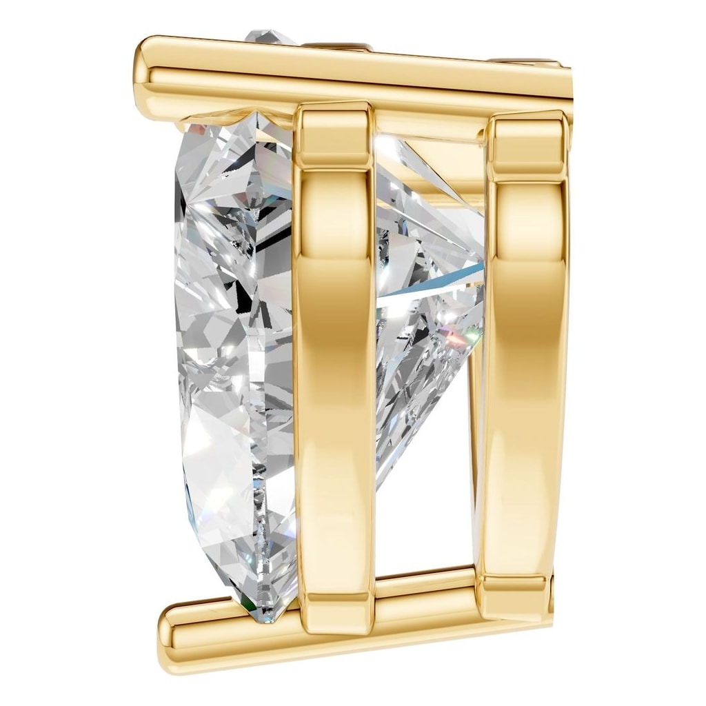 THE ZIOR PE-1669 Heart Solitaire – Gelbgold mit Diamantbesatz