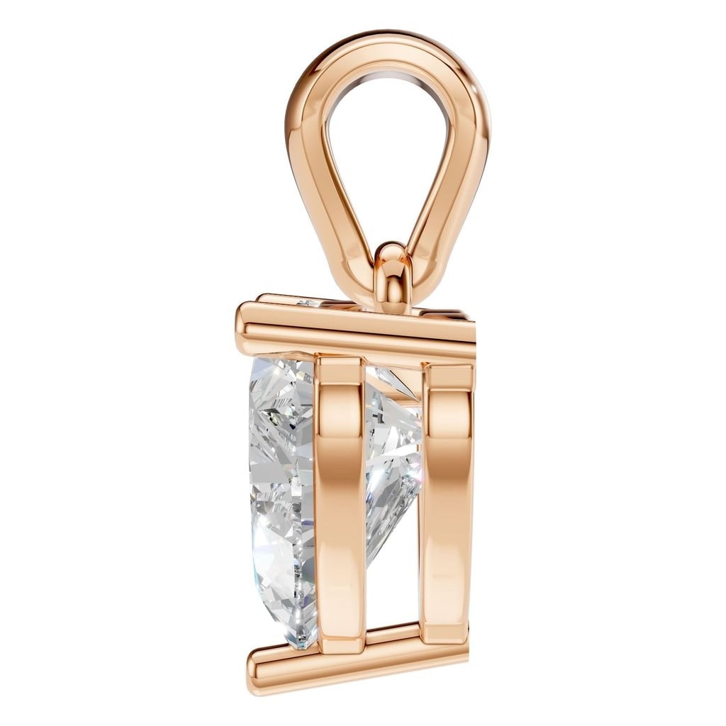 THE ZIOR PE-1923 Heart Solitaire – Roségold mit Diamantbesatz