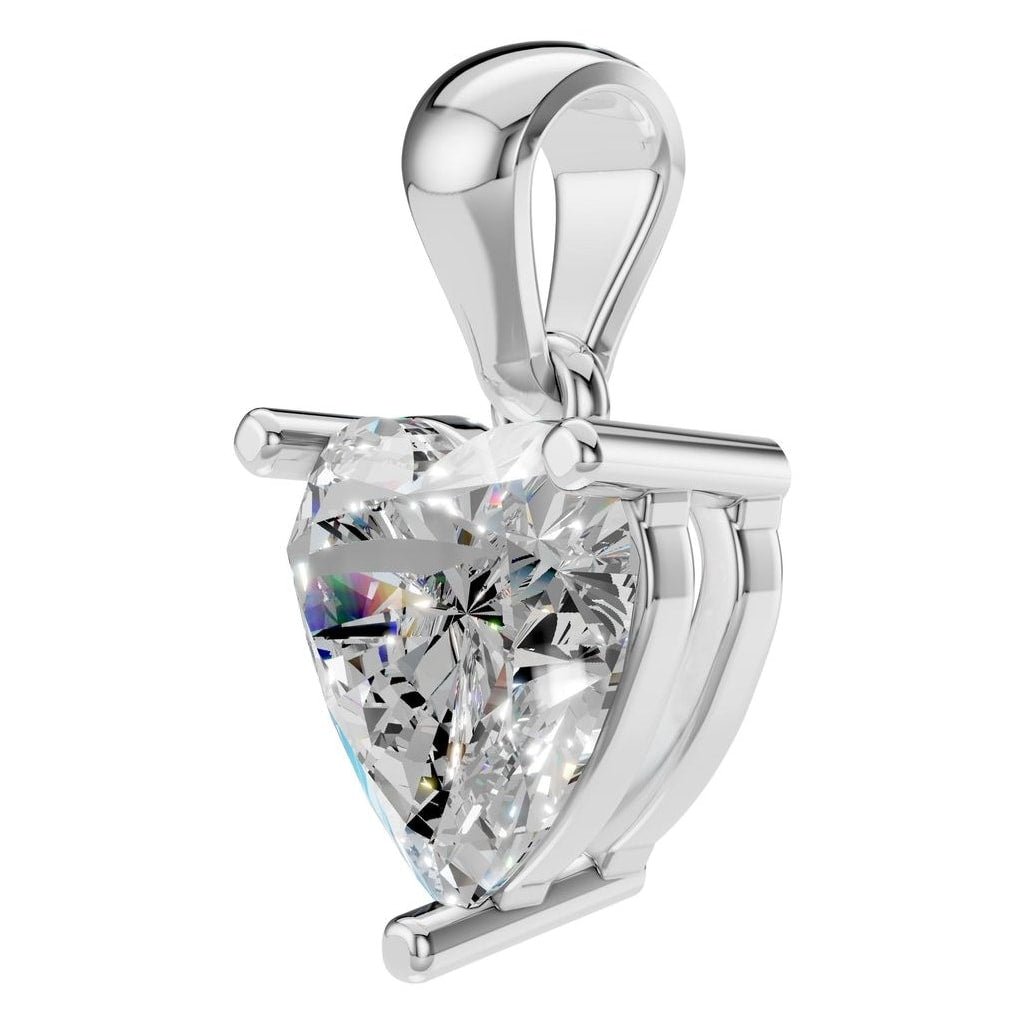 THE ZIOR PE-1923 Heart Solitaire – Weißgold mit Diamantbesatz