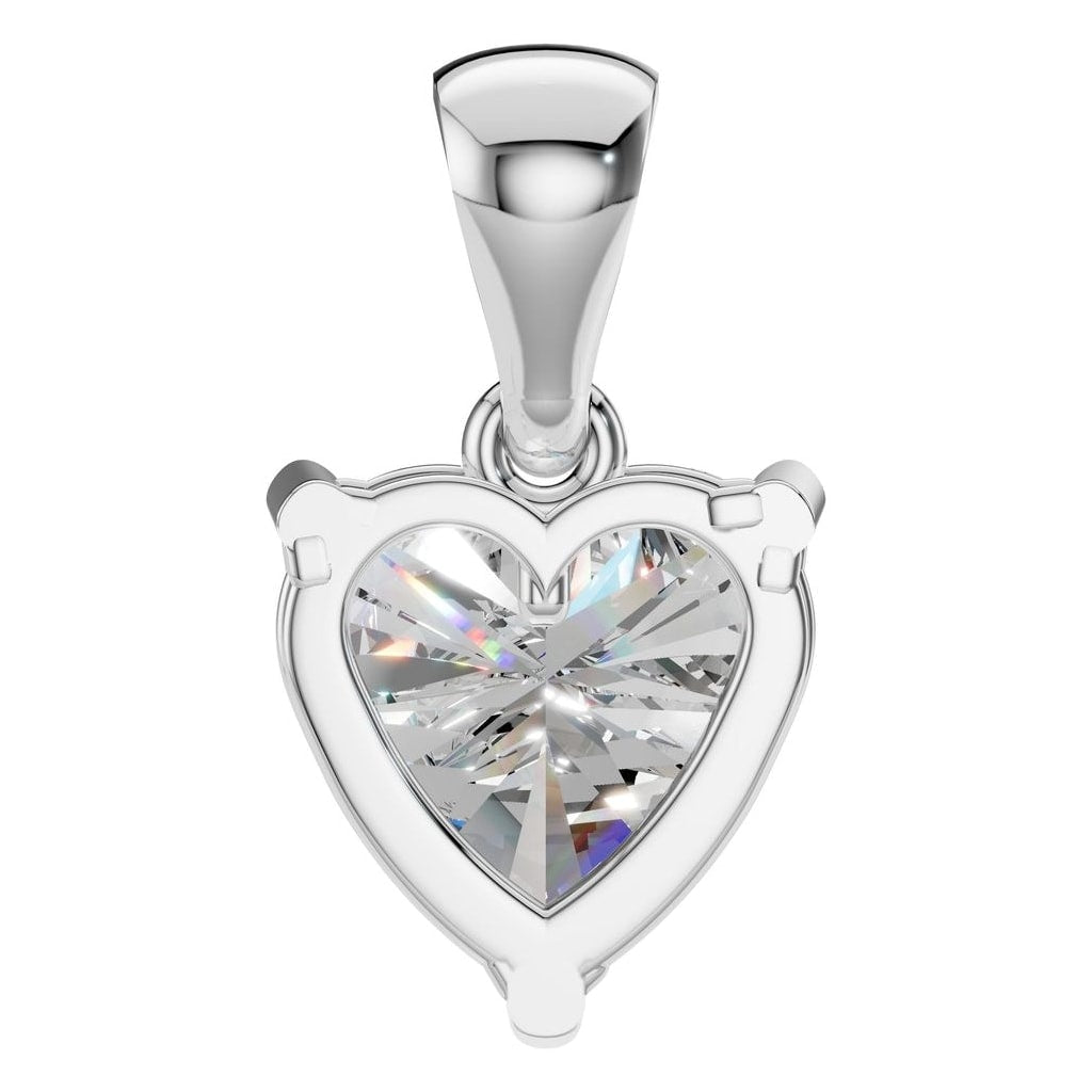 THE ZIOR PE-1923 Heart Solitaire – Weißgold mit Diamantbesatz