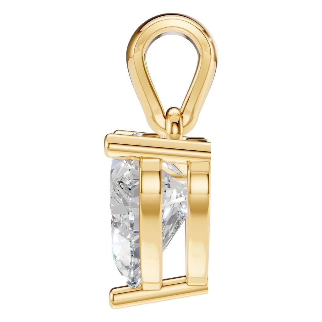 THE ZIOR PE-1923 Heart Solitaire – Gelbgold mit Diamantbesatz