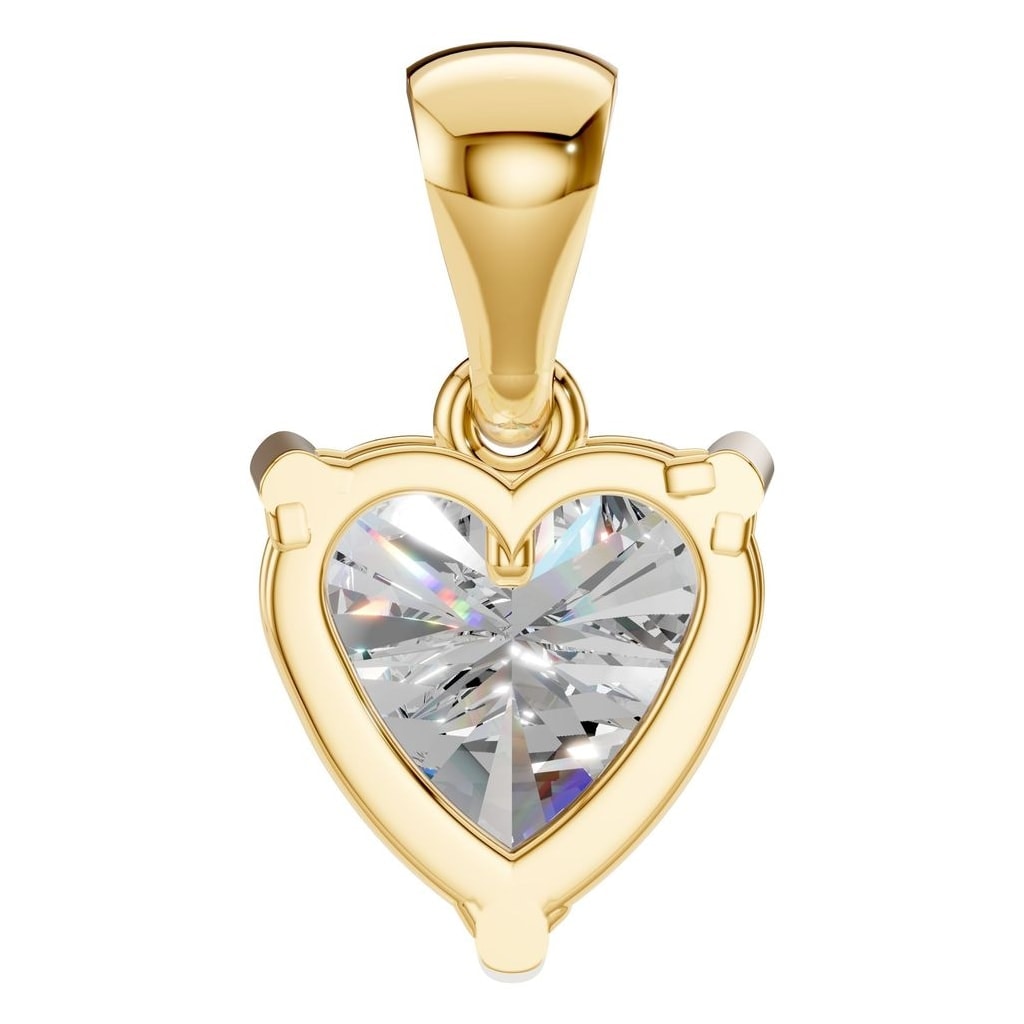 THE ZIOR PE-1923 Heart Solitaire – Gelbgold mit Diamantbesatz