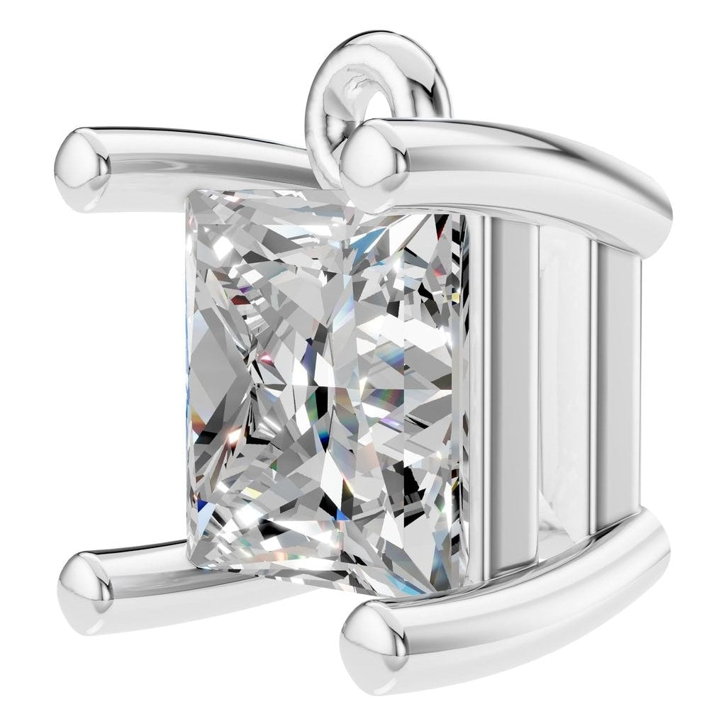 THE ZIOR PE-1923 Princess Solitaire – Weißgold mit Diamantbesatz