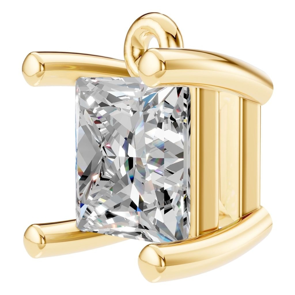 THE ZIOR PE-1923 Princess Solitaire – Gelbgold mit Diamantbesatz