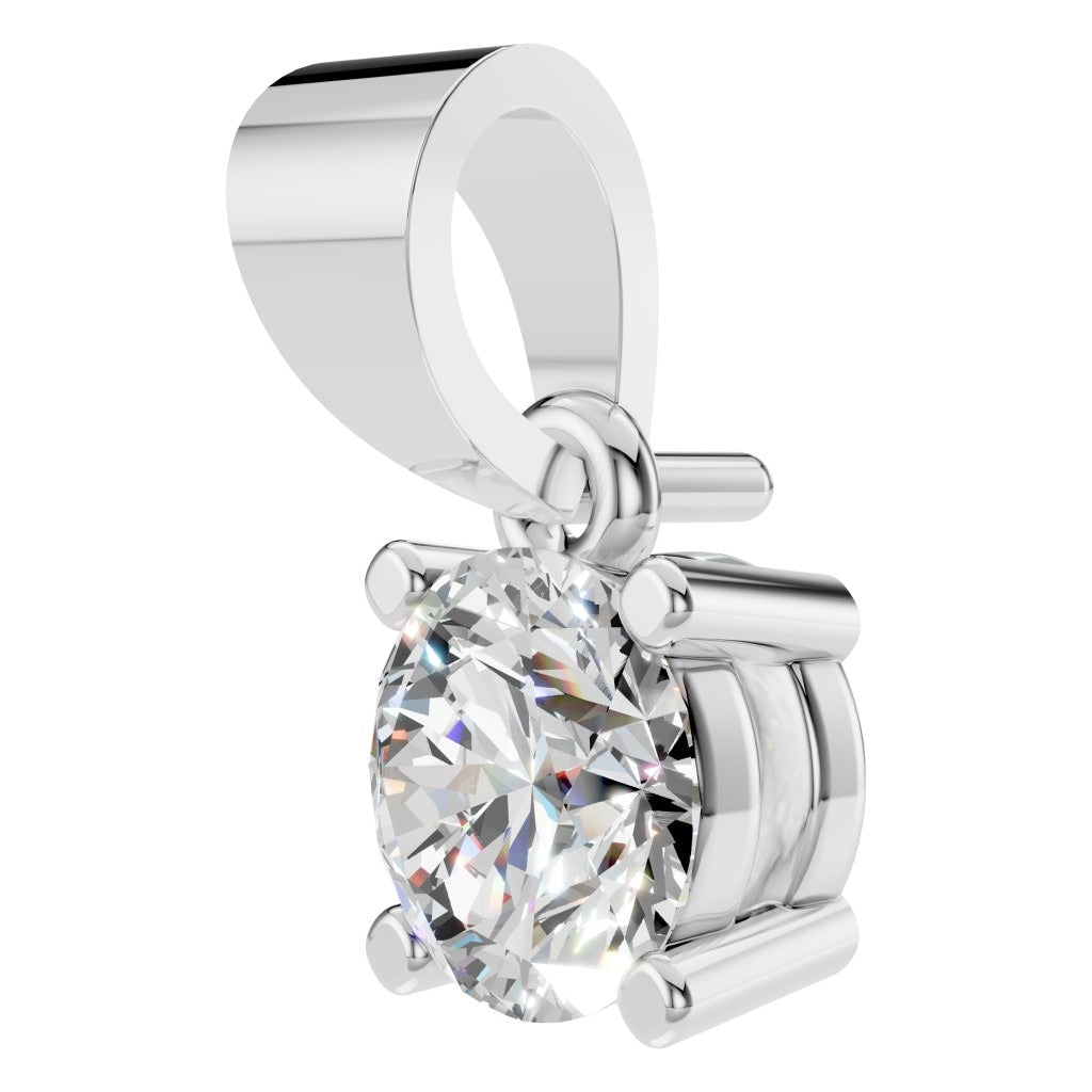 THE ZIOR PE-1923 Round Solitaire – Weißgold mit Diamantbesatz