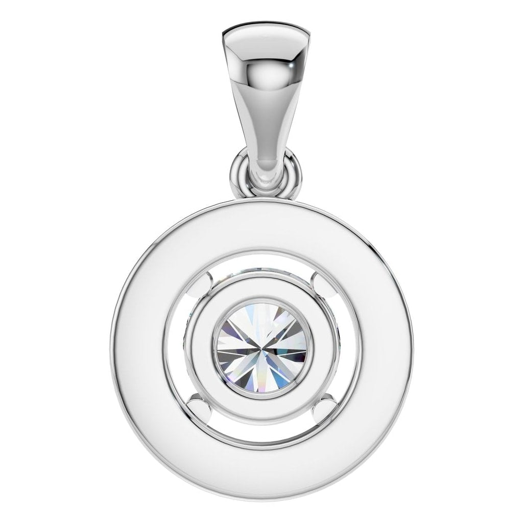 THE ZIOR PE-8896 Round Halo – Weißgold mit Diamantbesatz