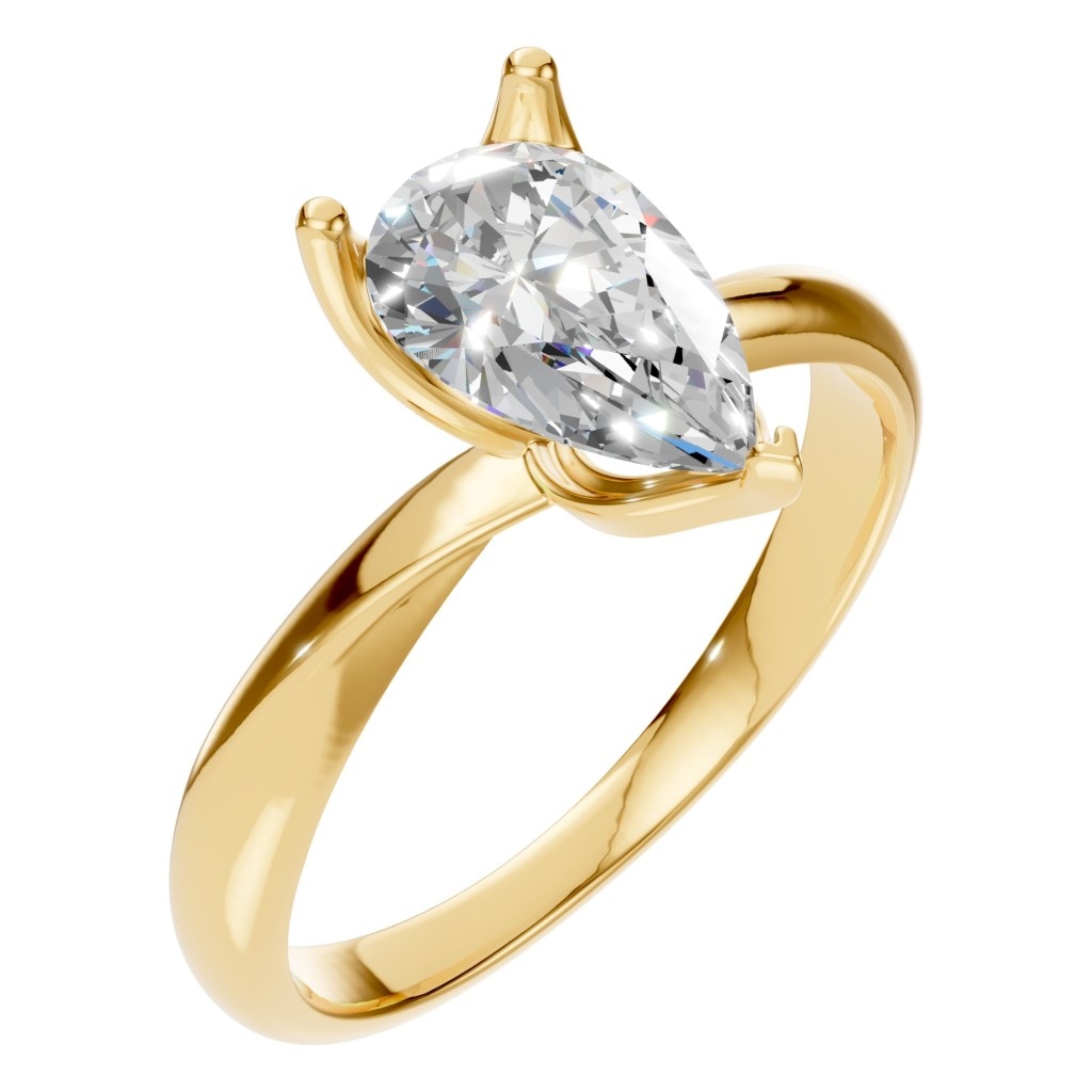 Pear Lab Diamond Solitaire Ring – ca. 1,85 ct | RI-1434 – Ring mit gefasstem Stein