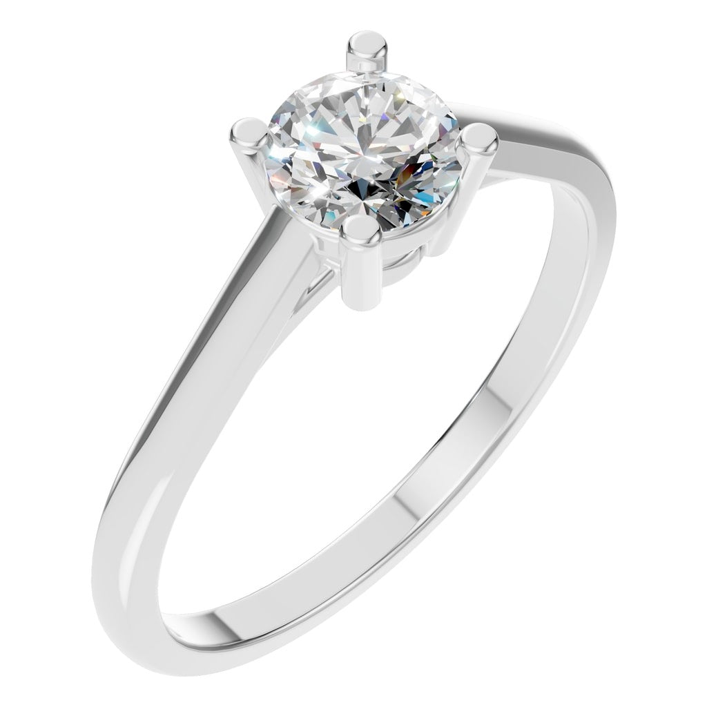 Round Lab Diamond Solitaire Ring – ca. 0,5 ct | RI-3262 – Ring mit gefasstem Stein