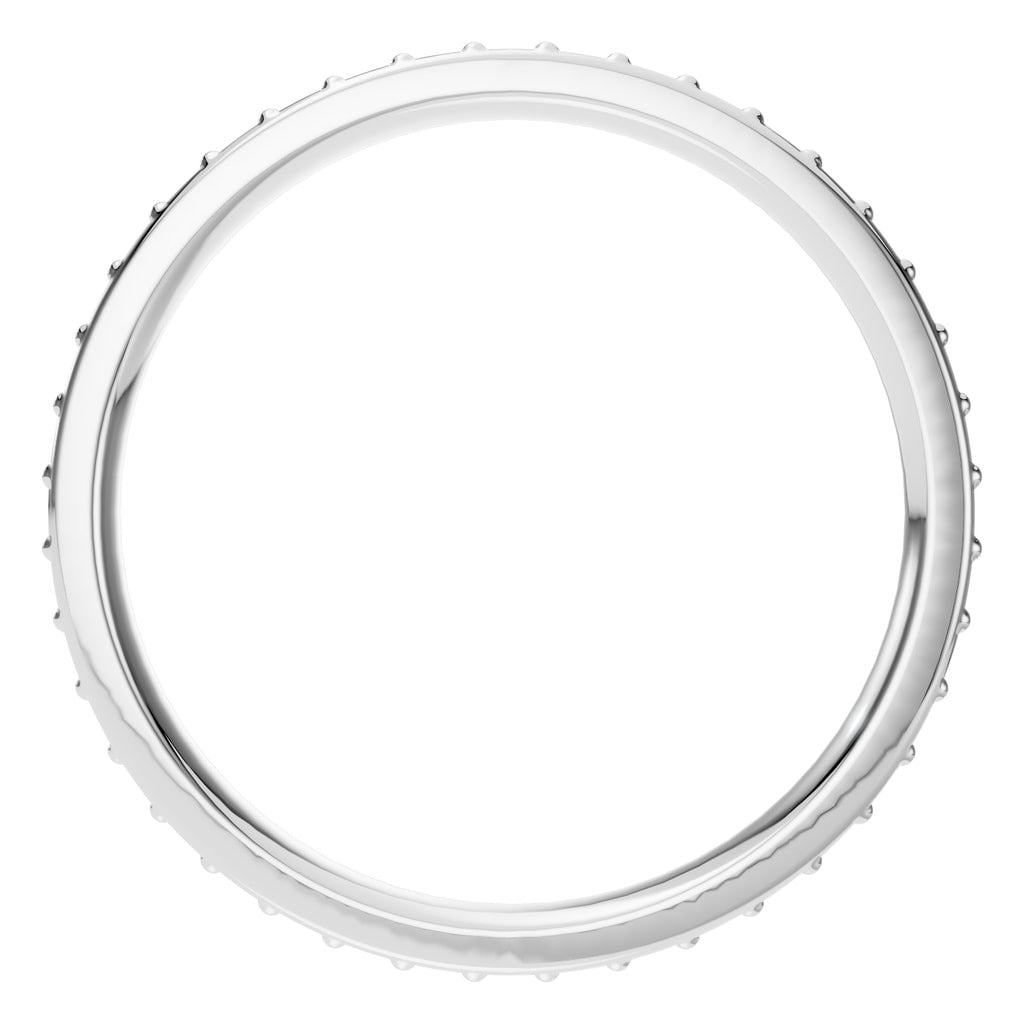 Round Lab Diamond Eternity Ring – ca. 0.23 ct | RI-4321 – Draufsicht mit Steinbesatz