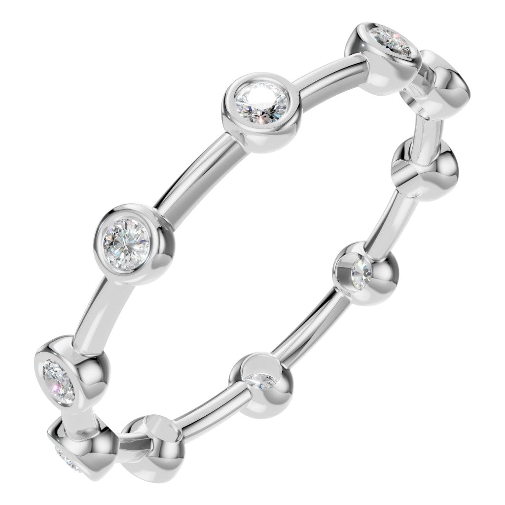 Round Lab Diamond Eternity Ring – ca. 0.2 ct | RI-8497 – Weißgold mit Steinbesatz