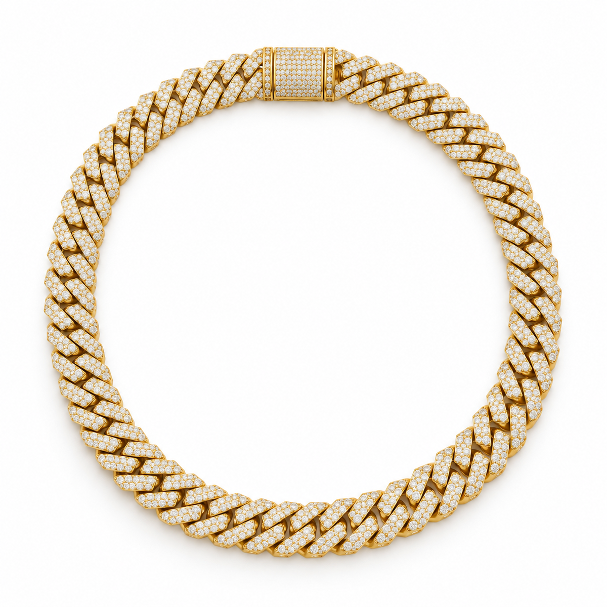T-Square Cuban Chain – Iced Out 15mm