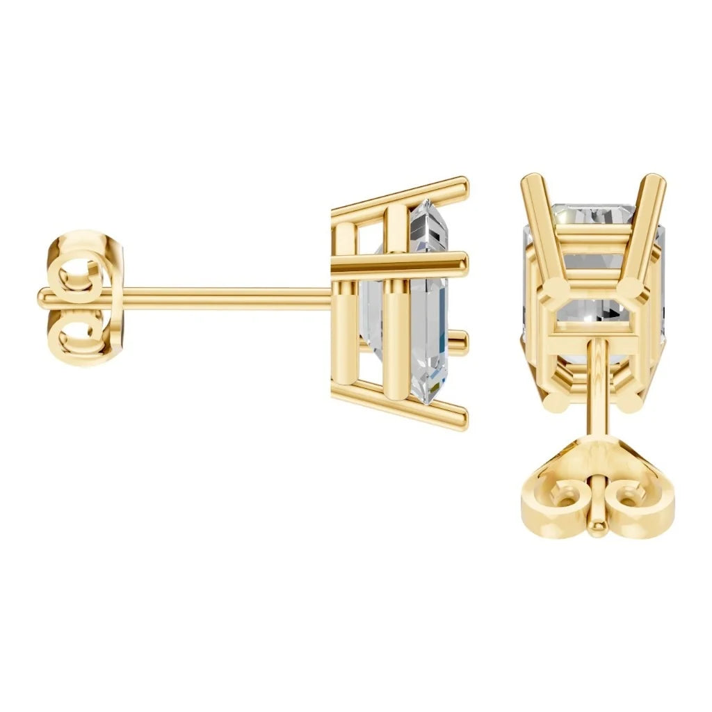 Lab-Diamond Solitaire-Ohrstecker – Emerald | EA-7845