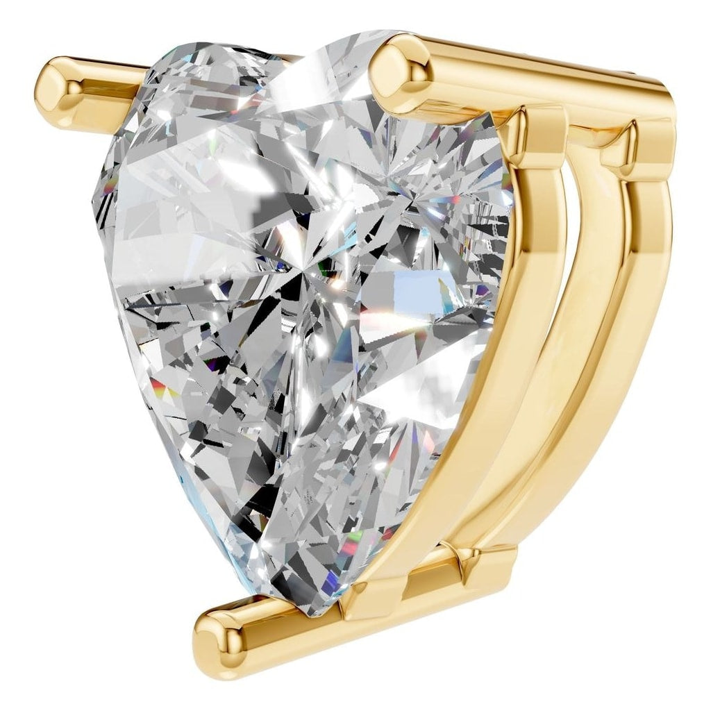 THE ZIOR PE-1669 Heart Solitaire – Gelbgold mit Diamantbesatz