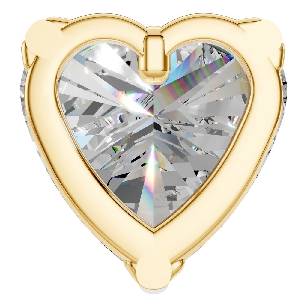 THE ZIOR PE-1669 Heart Solitaire – Gelbgold mit Diamantbesatz