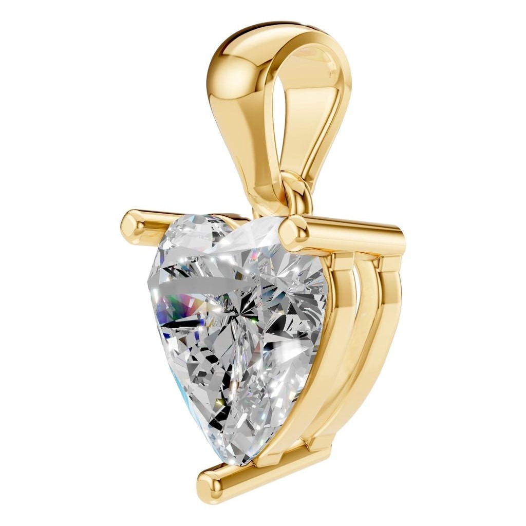 THE ZIOR PE-1923 Heart Solitaire – Gelbgold mit Diamantbesatz