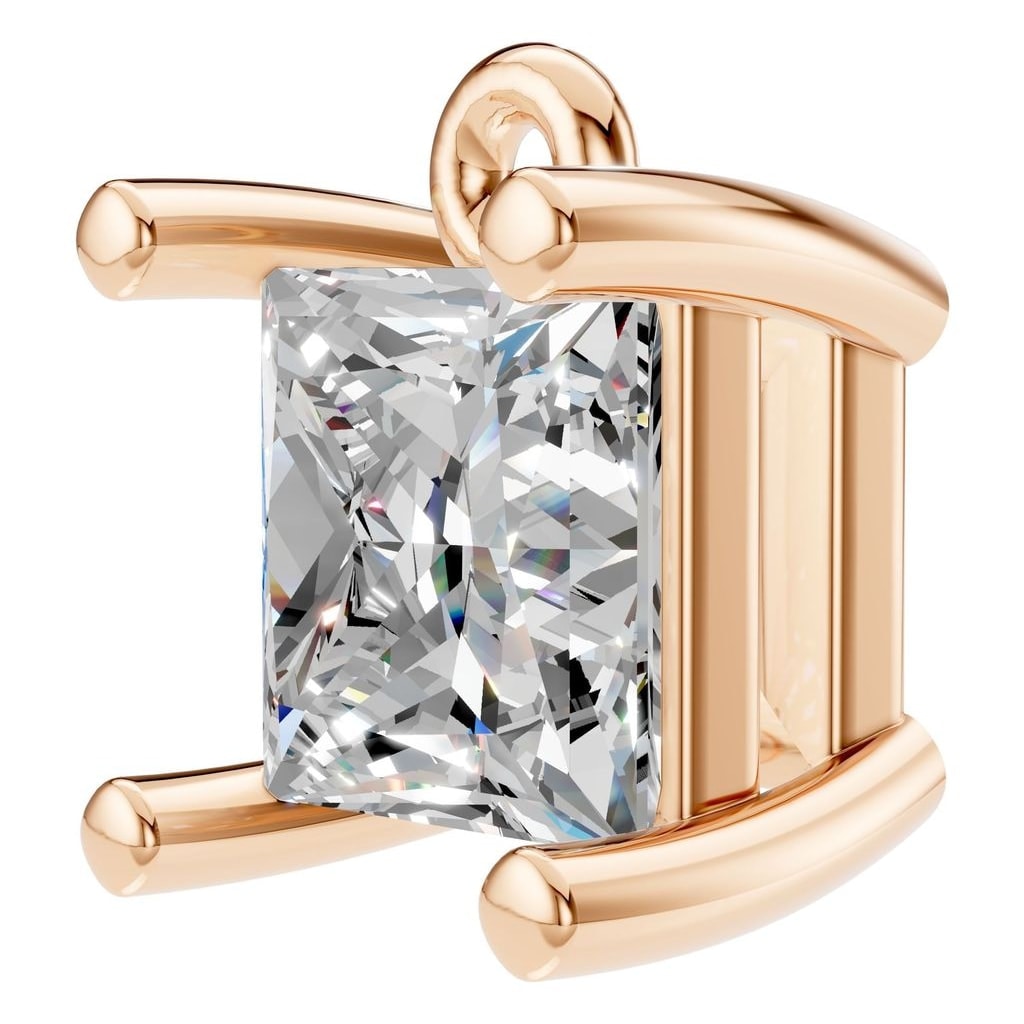 THE ZIOR PE-1923 Princess Solitaire – Roségold mit Diamantbesatz
