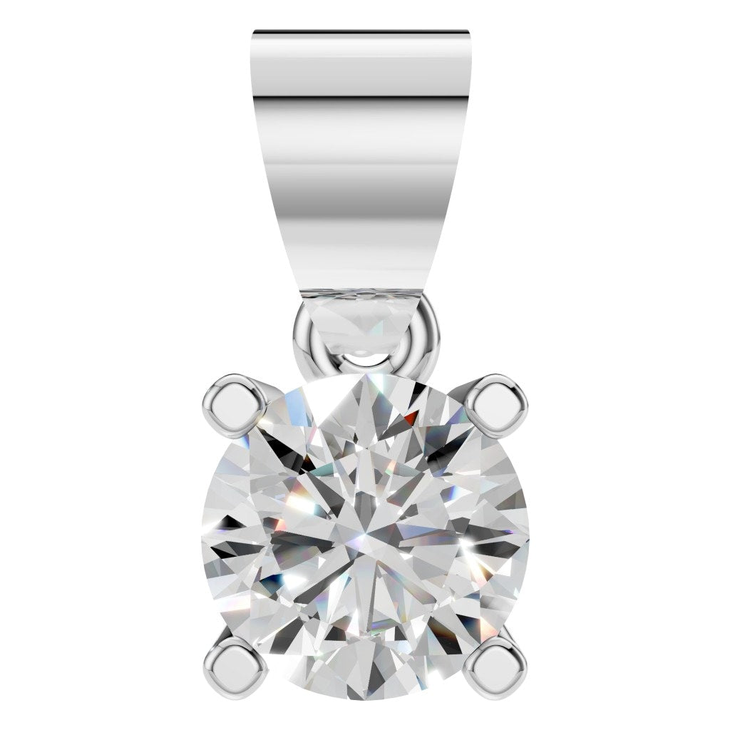 THE ZIOR PE-1923 Round Solitaire – Weißgold mit Diamantbesatz