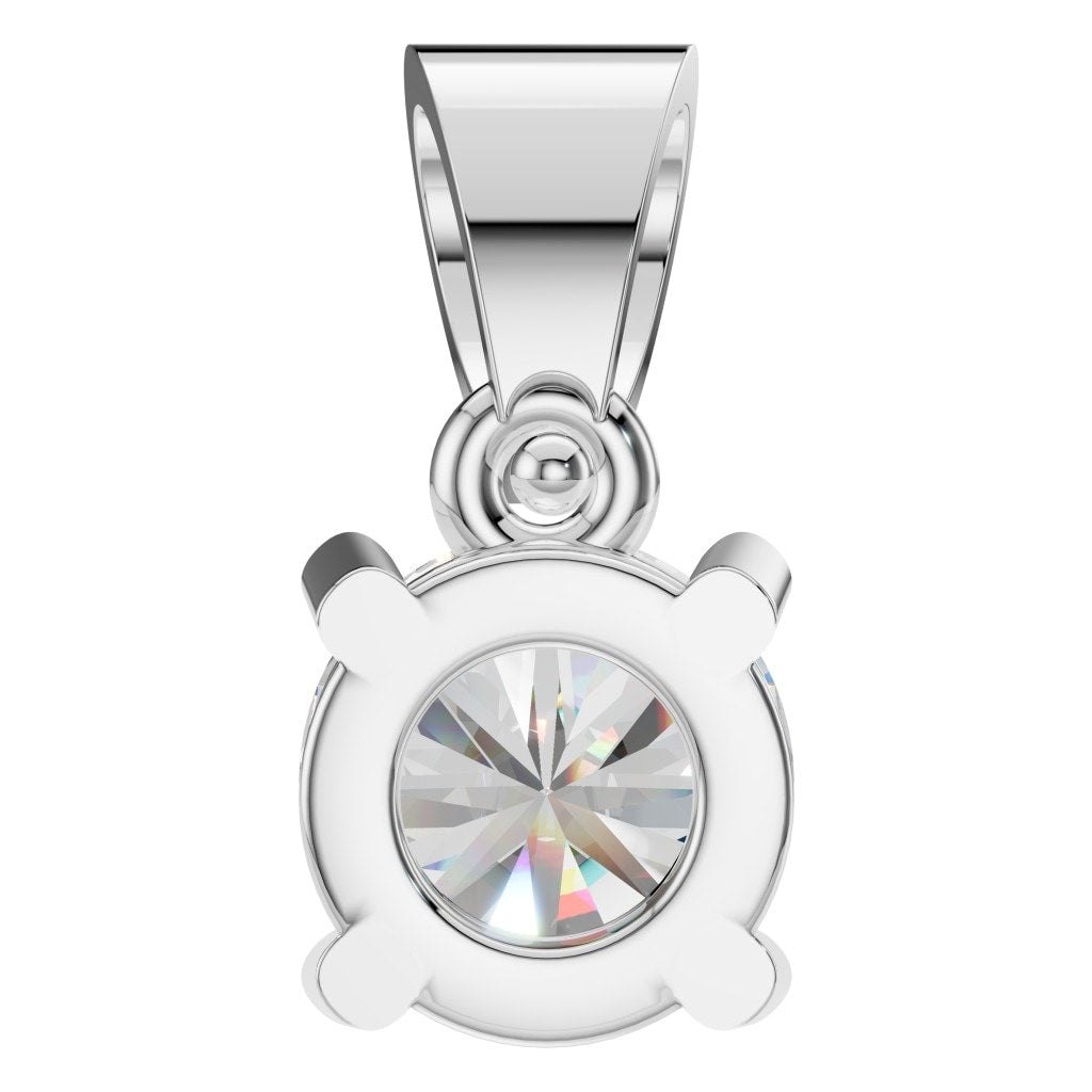 THE ZIOR PE-1923 Round Solitaire – Weißgold mit Diamantbesatz