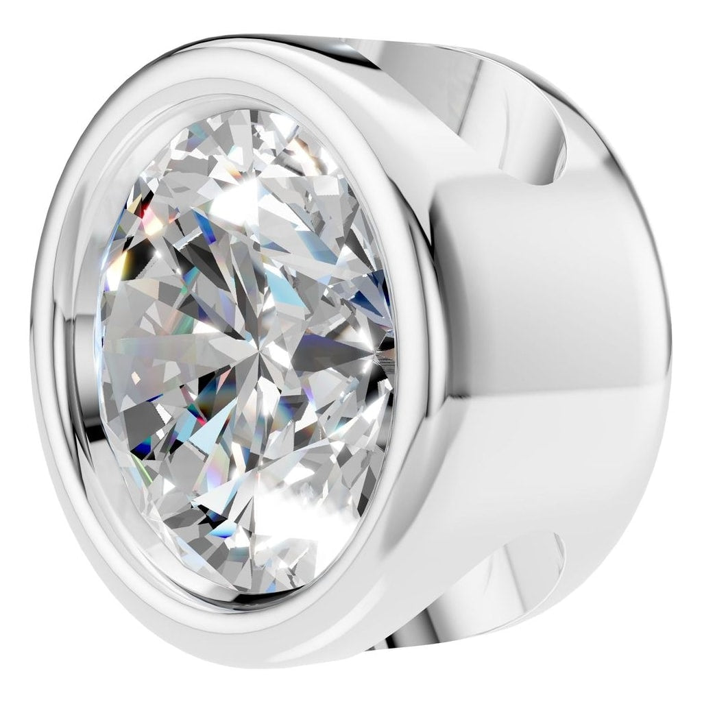 THE ZIOR PE-7552 Round Solitaire – Weißgold mit Diamantbesatz
