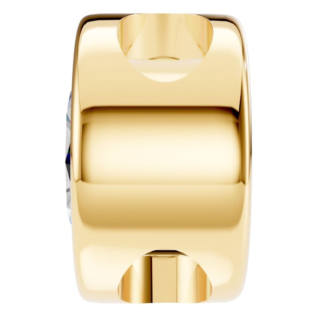 THE ZIOR PE-7552 Round Solitaire – Gelbgold mit Diamantbesatz