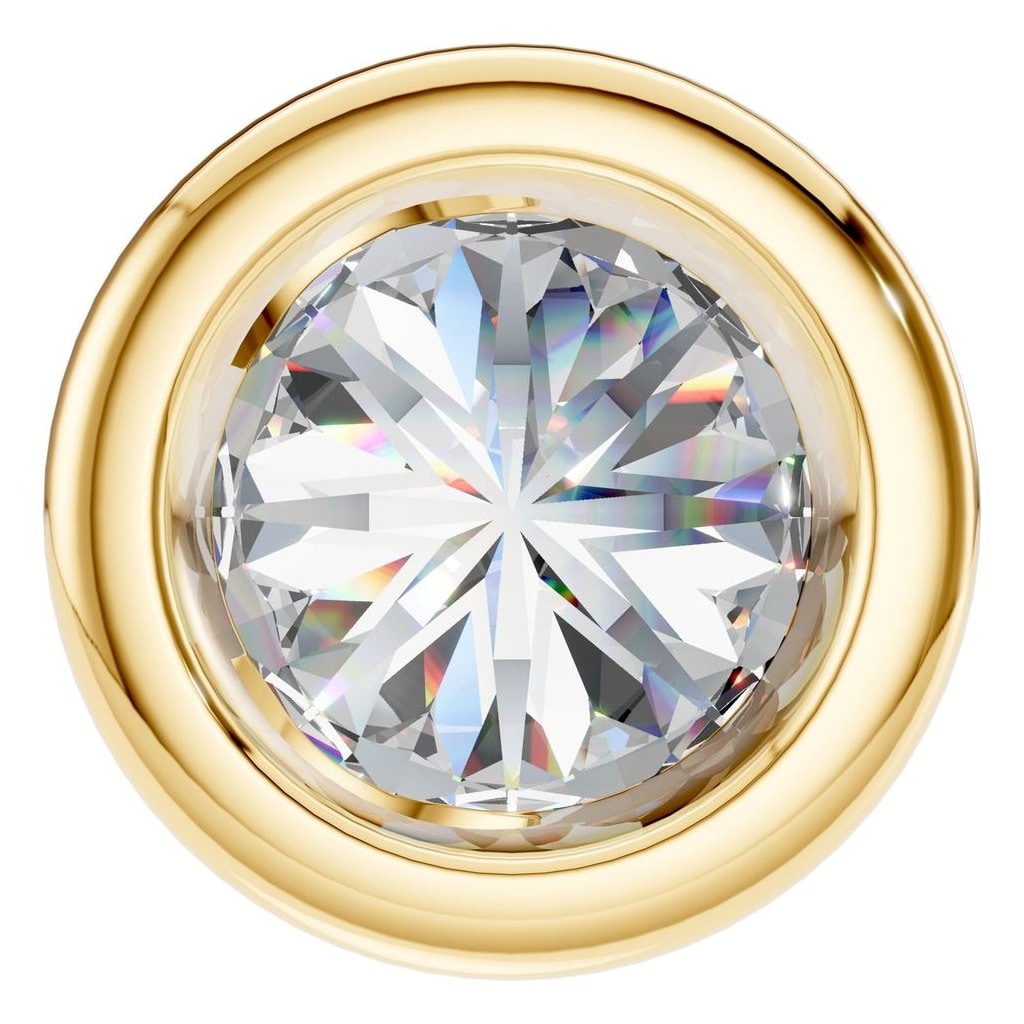 THE ZIOR PE-7552 Round Solitaire – Gelbgold mit Diamantbesatz