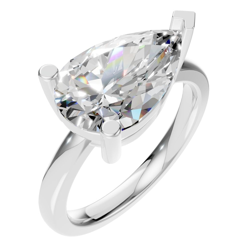 Pear Lab Diamond Solitaire Ring – ca. 2 ct | RI-7928 – Ring mit gefasstem Stein