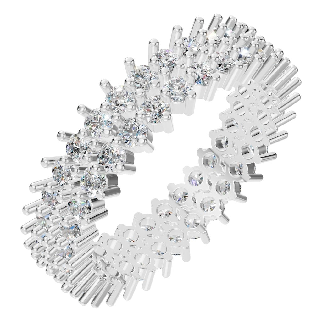 Round Lab Diamond Eternity Ring – ca. 1.6 ct | RI-9415 – Weißgold mit Steinbesatz